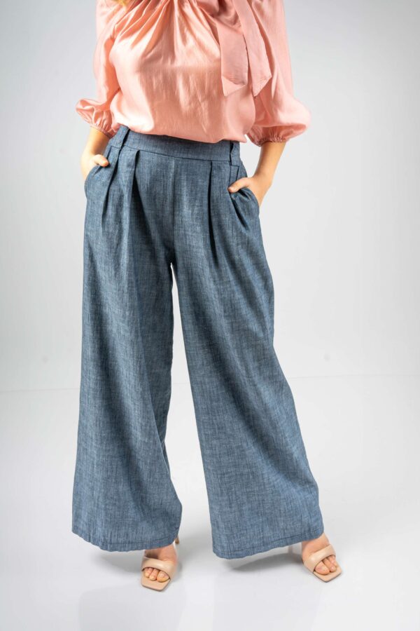 Pantalon Capri - Blu - Imagen 4