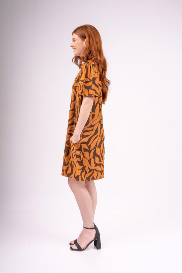 Vestido Bari Manga Corta - Terra - Imagen 2