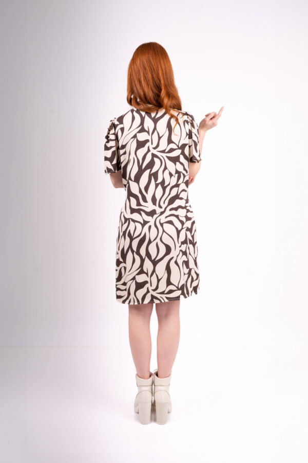 Vestido Bari Manga Corta - Burro - Imagen 3