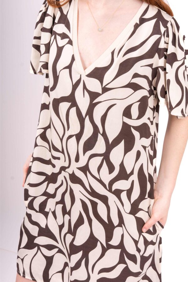 Vestido Bari Manga Corta - Burro - Imagen 4