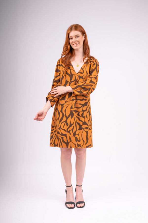 Vestido Bari Manga Larga - Terra