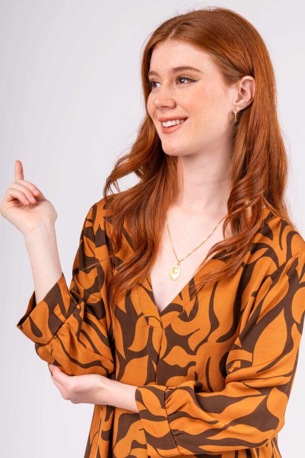 Vestido Bari Manga Larga - Terra - Imagen 4