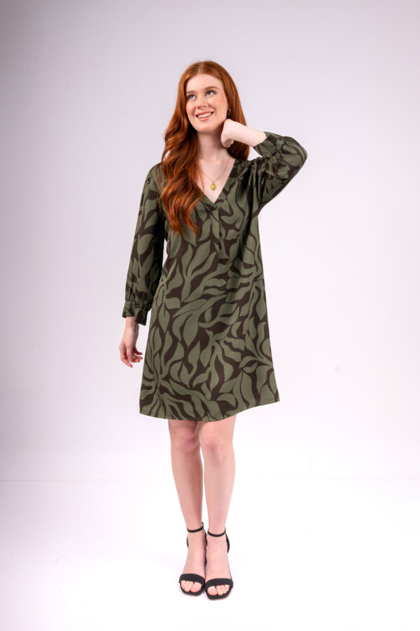 Vestido Bari Manga Larga - Cactus