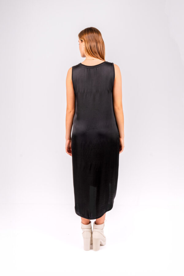 Vestido Porto Venere Manga Cero - Nero - Imagen 3