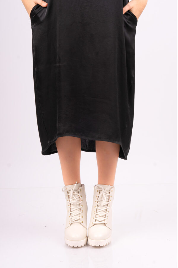 Vestido Porto Venere Manga Cero - Nero - Imagen 4