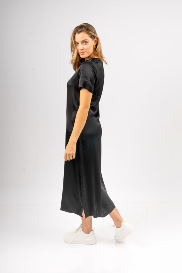 Vestido Porto Venere Manga Corta - Nero - Imagen 2