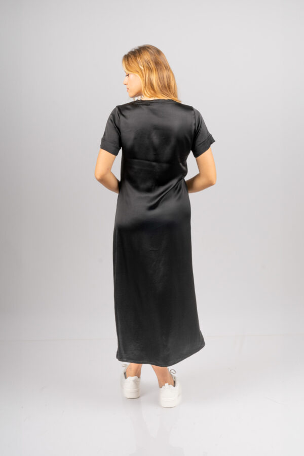Vestido Porto Venere Manga Corta - Nero - Imagen 3