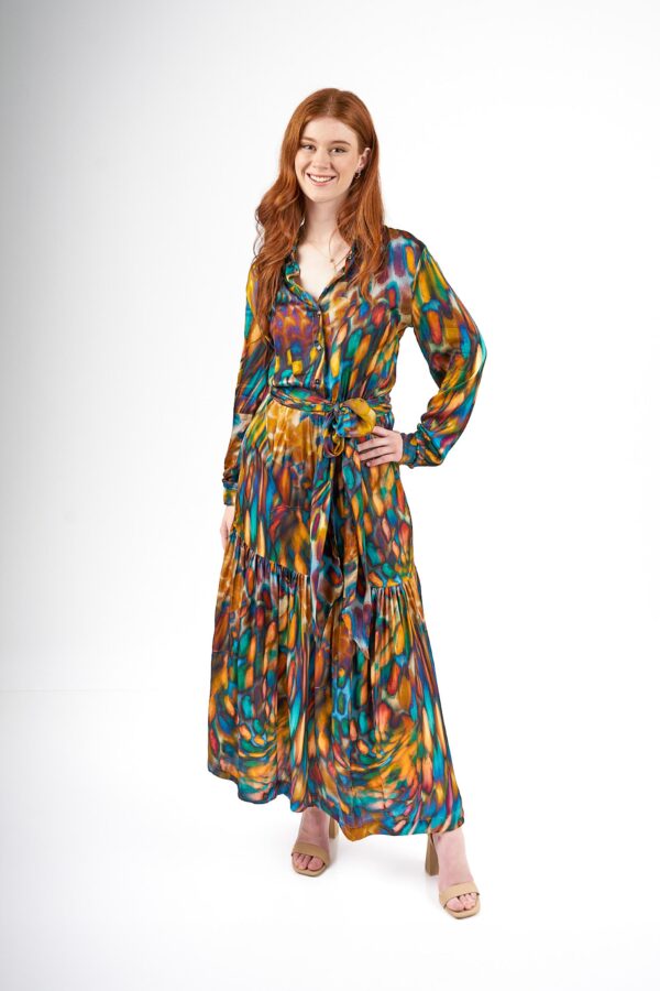 Vestido Venecia Manga Larga - Stampa