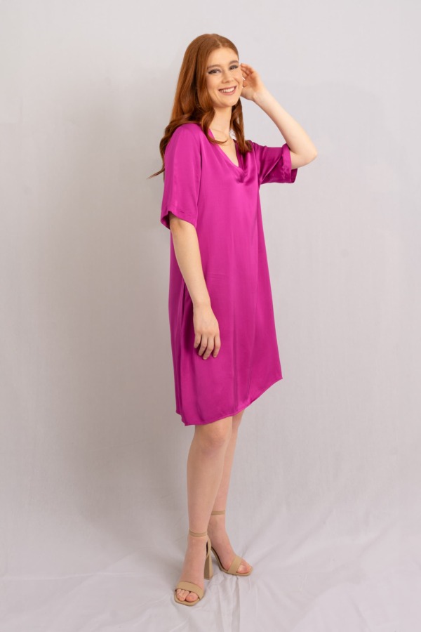 Vestido Porto Venere corto - Berry - Imagen 2
