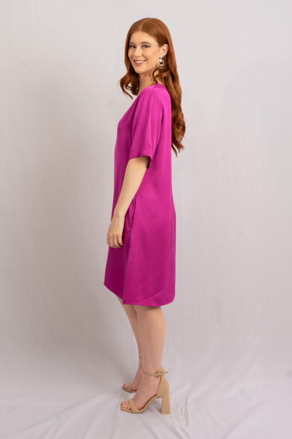 Vestido Porto Venere corto - Berry - Imagen 3