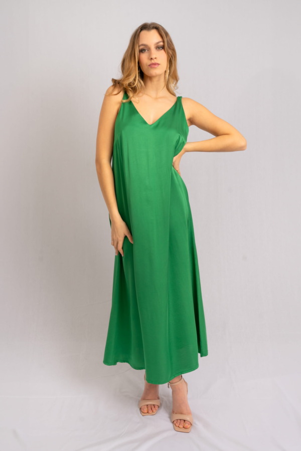 Vestido Porto Venere Tira Drapeada - Verde