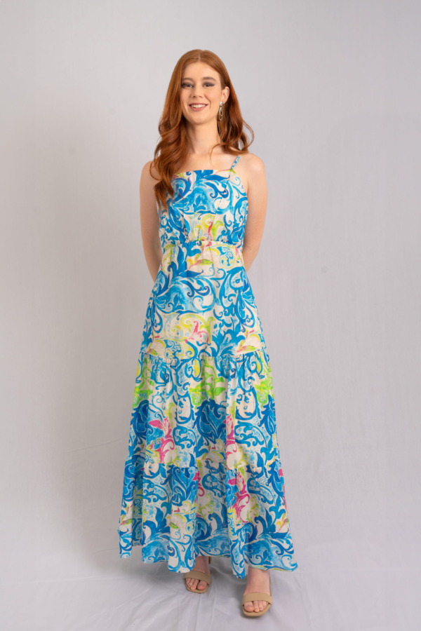 Vestido Florencia Tiras - Blu - Imagen 2