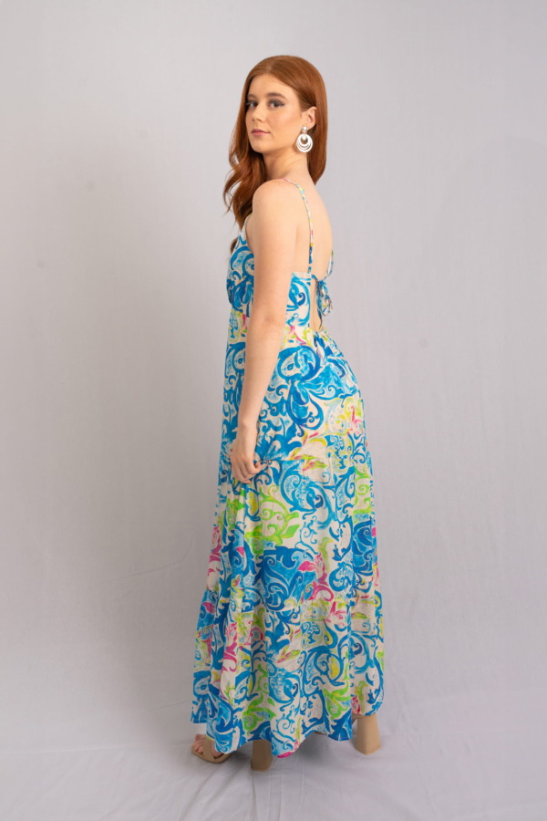 Vestido Florencia Tiras - Blu - Imagen 3