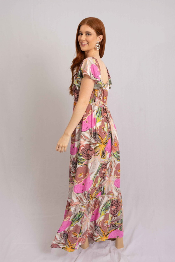 Vestido  Palermo Manga Corta - Marrone - Imagen 2