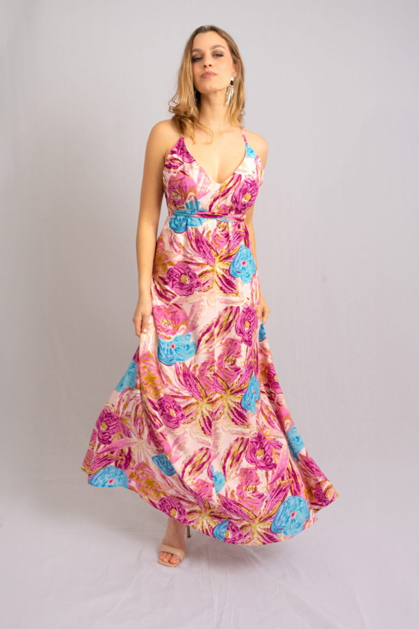 Vestido Palermo Tiras - Rosa Antico - Imagen 4